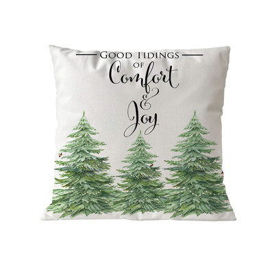 

〖Follure〗Merry Christmas Pillow Cases Soft Sofa Cushion Cover Home Decor Pillow Core