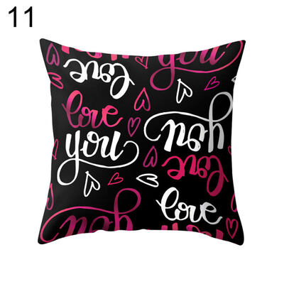 

Sweet Love You Heart Pillow Case Cushion Cover Sofa Bed Car Cafe Office Decor