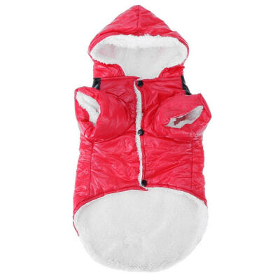 

Autumn Winter Pet Dog Clothes Warm Cotton Dog Coat Hooded Jacket