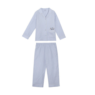 

CONYSON thin girls long-sleeved pajamas gauze girls home service suit 4991