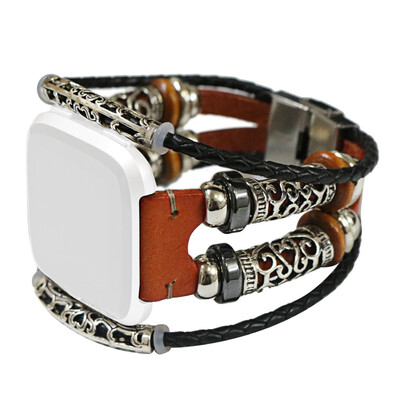 

〖Follure〗Replacement Leather Wristband Band Strap Bracelet For Fitbit VersaVersa Lite