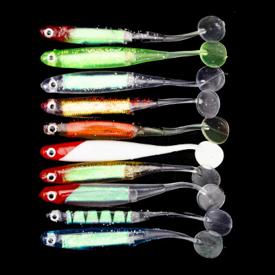 

New Hot 10pcs Soft Fishing Lures Easy Shiner Swimbaits Soft Bait Carp Soft Lure