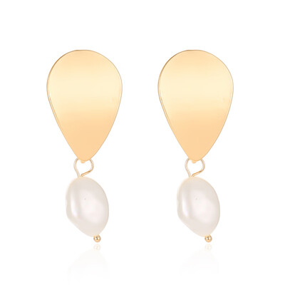 

Vintage Irregular Geometric Pearl Earrings For Women Jewelry Accessories