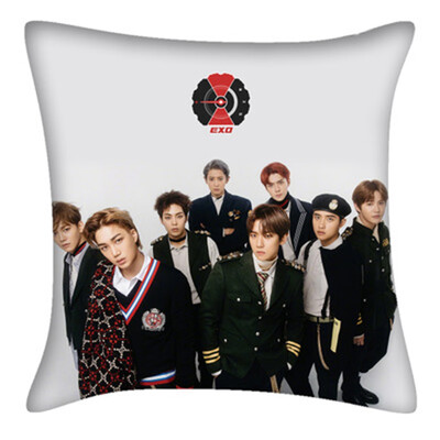 

Kpop EXO Regular Five Series Double Sided Pillow Case Cute Character Print Cushion Cover Hot Gift for Fans