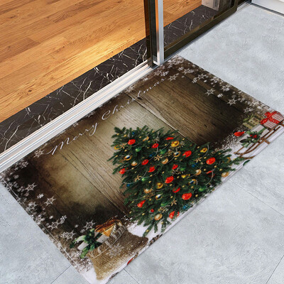 

Tailored Merry Christmas Welcome Doormats Indoor Home Carpets Decor 40x60CM