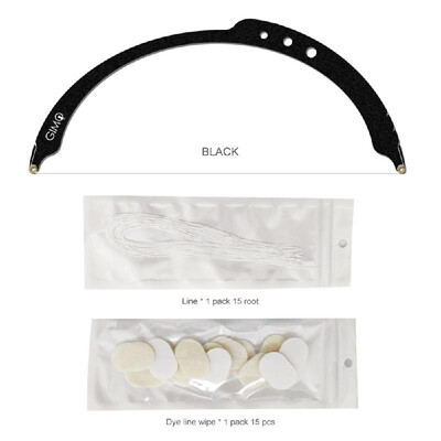 

Eyebrow Ruler with Strings Permanent Bow Arrow Line Ruler Microblading Tattoo Stencil Eye Brow Drawing Tool for Eyebrow Tattoo Mak