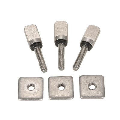 

3 Surfboard Longboard Sliding Fin Screw & Fin Plate Replacement Kit for Stand Up Paddle Body Board
