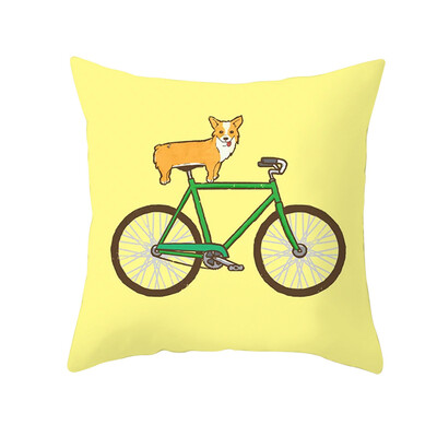 

〖Follure〗Yellow Polyester Pillow Case Sofa Car Waist Throw Cushion Cover Home Decoration