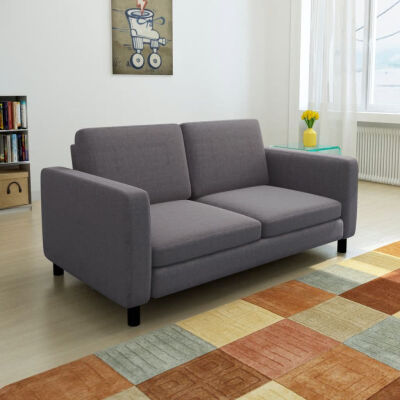

Sofa 2-Seater Fabric Dark Gray