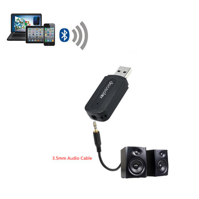 

Mini USB Wireless BluetoothAudio Receiver 35mm AUX Music Adapter Car AUX Home Audio System