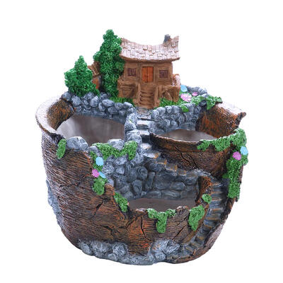 

Resin Flower Pot Succulent Plants Holder Planter Home Decoration Flowerpot