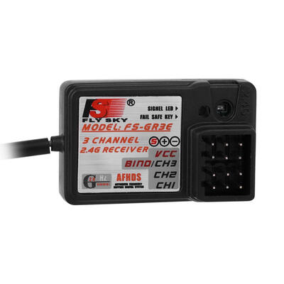 

Greensen 1Pcs Black FS-GR3C 3CH 24G GT3B GT2 Controller Receiver for Toy Rc Car Boat