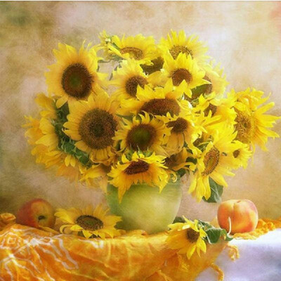 

DIY 5D Diamond Painting Orange Bunch Flowers Rhinestone Embroidery Full Drill Gem Pictures Wall Art Craft&Home Decoration