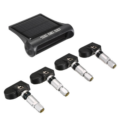 

Car Tire Pressure Monitor Alarm System Solar TPMS BT 40 for Andriod for iOS 4 Sensors