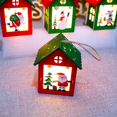 

〖Follure〗Christmas Ornaments LED Light Chalet Hotel Bar Christmas Tree Decoration
