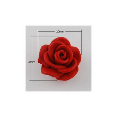 

Cinnabar Beads Flower Red 20x20x12mm Hole 2mm