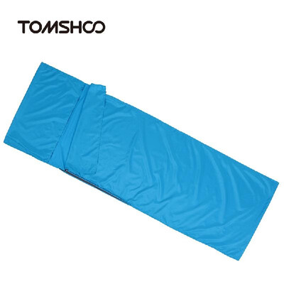 

TOMSHOO 70210CM Outdoor Travel Camping Hiking Polyester Pongee Healthy Sleeping Bag Liner with Pillowcase Portable Lightweight Bu