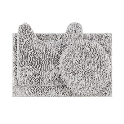 

3Pcs Microfiber Bath Rugs Chenille Plush Floor Mat Carpet Soft Indoor Washable Bathroom Floor Mat Dining Room Home Bedroom Carpet