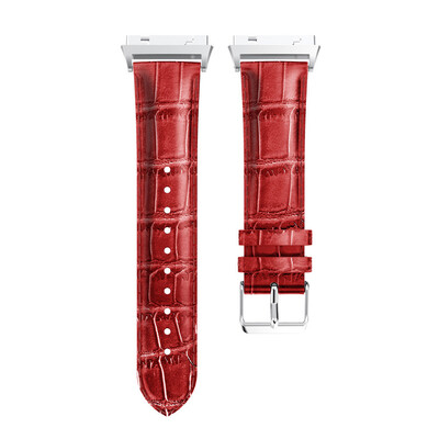 

〖Follure〗For Fitbit Ionic Band Leather Band Replacement Wrist Bracelet Watchband BK