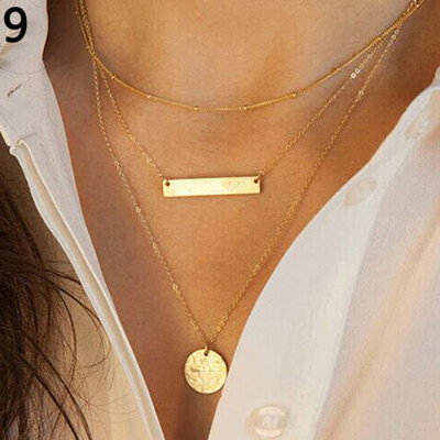 

Women Lady Fashion Multilayer Choker Pendant Necklace Xmas Gift Boho Jewelry
