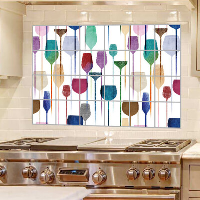 

〖Follure〗Kitchen Bathroom Self-adhesive Wall Paper Waterproof Foil Stickers Anti-oil Wrap