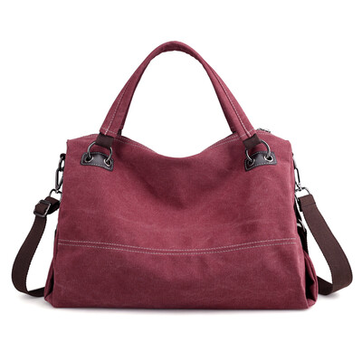 

Simple Fashion Canvas Bag Korean Version Large Capacity Womens Bag Leisure Single Shoulder Bag Shopping Bag Handbag