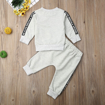 

2PCS Baby Girls Outfits T-shirtPants Set Toddler Winter Clothes Tracksuit