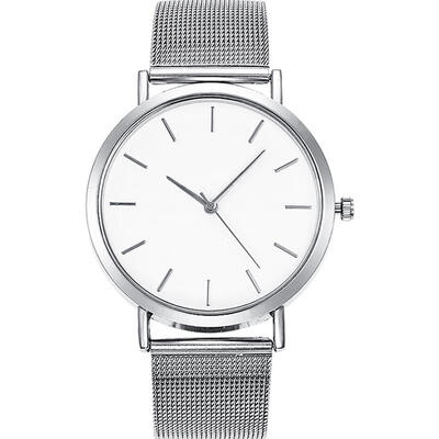 

Fashion Womens Watches luxury mesh band stainless steel minimalism Bracelet wristwatch Silver rose gold watches ladies clock