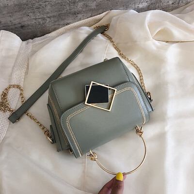 

Womens bag 2019 new fashion handbag wild gas chain shoulder bag summer small fresh ins messenger bag