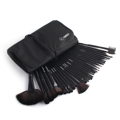 

〖Follure〗1 Set32 PCS Wood Makeup Brush Set Makeup Cosmetic Tools Beauty Brushes BK