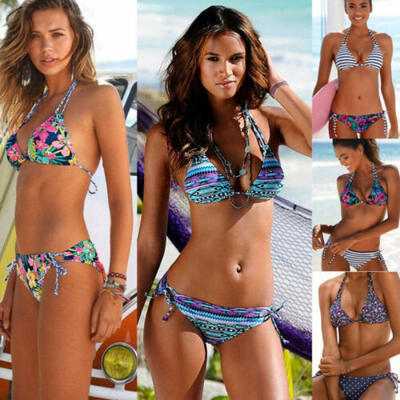 

Women Push-up Padded Bra Bandage Bikini Set Swimsuit Triangle Swimwear Bathing