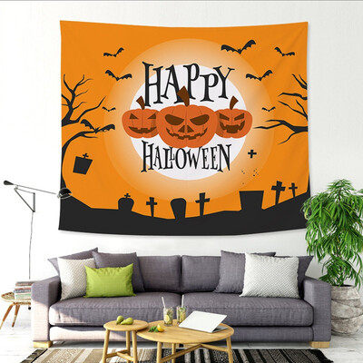 

Toponeto Halloween Tapestry Art Wall Hanging Blanket Room Decor