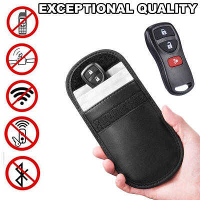 

Phone Car Key Keyless Entry Fob Signal Guard Blocker Black Faraday Bag