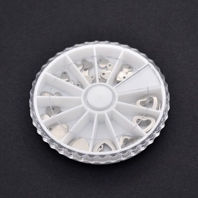 

Mixed Heart Shapes 314 Stainless Steel Charms Pendants Stainless Steel Color 510x611x1mm Hole 17x4mm 45pcsbox