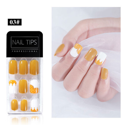 

Gobestart Finished Nail Patches 30Pcs Boxed Removable Repeated Use Of fake Nail Patches