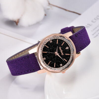 

RM Fashion Simple Without Numeral Scale Scrub Dial Dial Quartz Female Watch