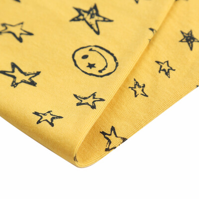 

Children Warm Cotton Scarf O Ring Shawl Neckerchief Boy Girl Circle Loop Cartoon Smile Face Star Pattern Neck Warmer