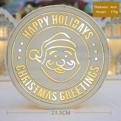 

Tailored Luminous Christmas Decoration Led Round Bell Folders Desktop Decoration