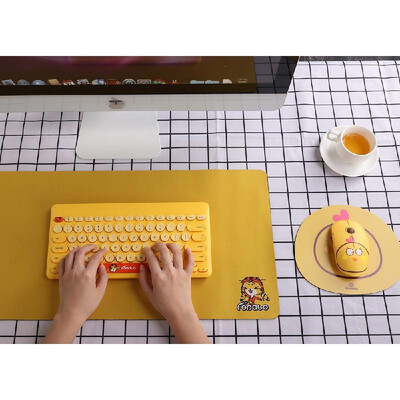 

FD E680 24G Wireless Mouse Super Cute Cartoon Style ABS Silent Clicks Ergonomic Mute Mice With Mouse Mat Low Power Consumption Br