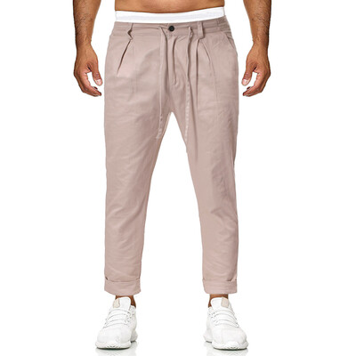 

Gobestart Fashion Mens Casual Solid Loose Button Color Sweatpant Trousers Jogger Pant