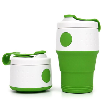 

Silicone Collapsible Cup 395ml Travel Coffee Mug for Camping Travel Hiking Picnic Office