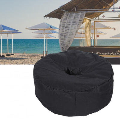 

Greensen Outdoor Round Umbrella Base Weight Bag Folding Sandbag Sand Bags for Umbrellas Stand Black