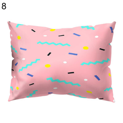 

Color Block Geometric Pattern Pillow Cover Cushion Case Home Sofa Hotel Decor
