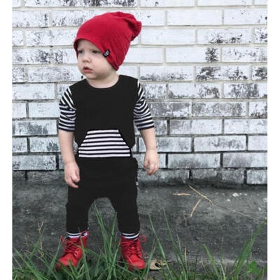 

Newborn Toddler Baby Boy Girl Stripe Romper Bodysuit Jumpsuit Outfits Clothes
