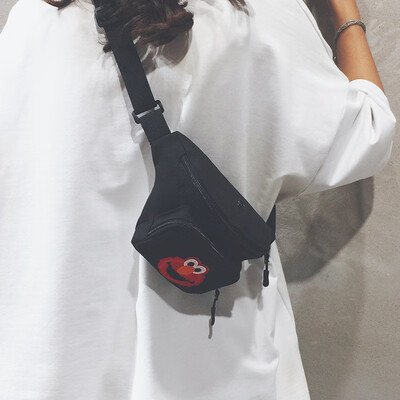 

Net red crossbody bag mini bag female bag new 2019 fashion chest bag wild ins canvas bag shoulder bag