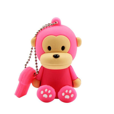 

Cute Monkey Style USB 20 Flash Drive Mini Portable Silicone Memory Flash Disk With Keychain