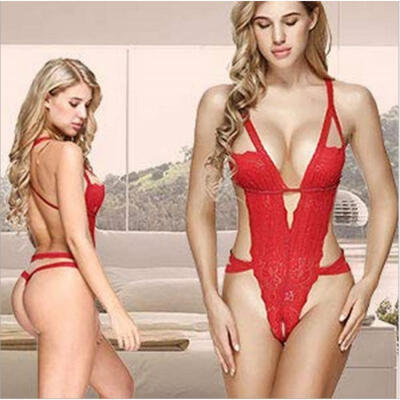 

Women Sexy-Lingerie Nightwear Sleepwear Dress Babydoll Lace G-string Underwear