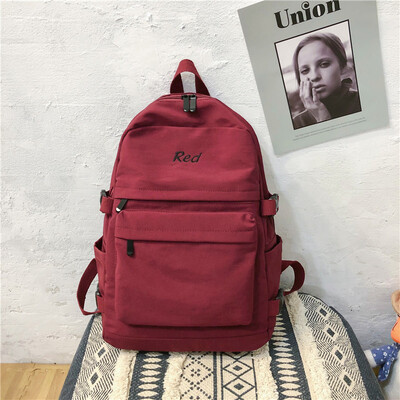 

Ins bag girl Korean version of high school students simple ancient sense sen line two-shoulder bag large-capacity computer bag bac