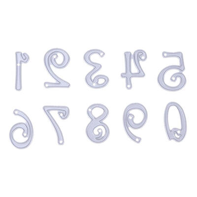 

10pcs Number Metal Cutting Die DIY Photo Album Scrapbook Embossing Stencils