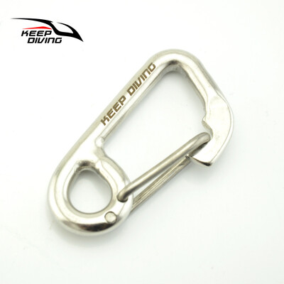 

D - Shaped Mountaineering Key Chain Stainless Steel Key Chain Fishing Tool